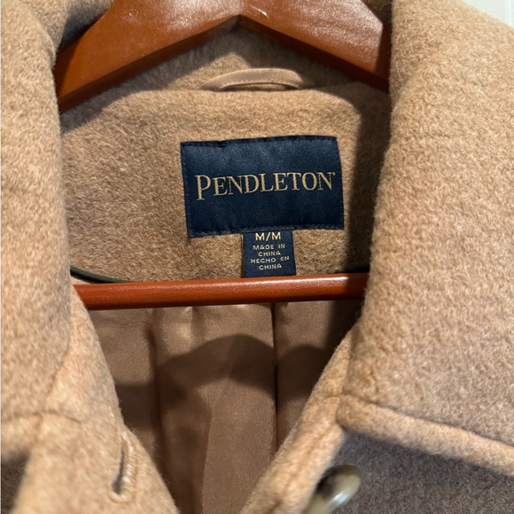 Pendleton Women's Camel Camp Coat with Multicolor Stripes - NWOT - Picture 4 of 6